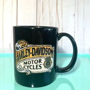 Harley-Davidson Motorcycles Firefighters Mug Black & Yellow Coffee Cup